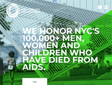Tablet Screenshot of nycaidsmemorial.org